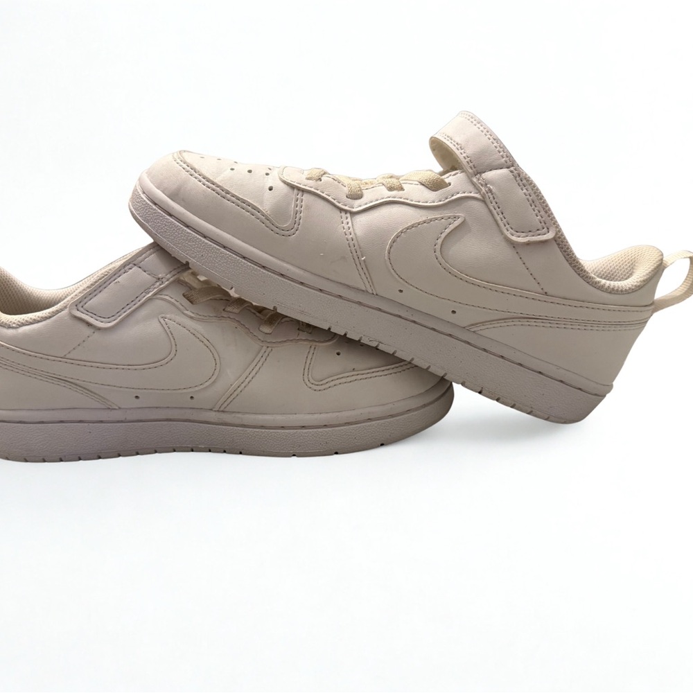Nike Court Borough Low Recraft Big Kids Size 2 White Adjustable Strap - Picture 3 of 4